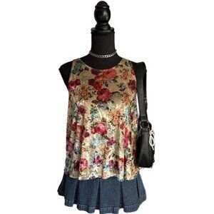 floral wrap silky top